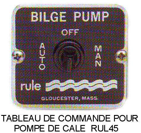 Tableau de commande RULE N�1