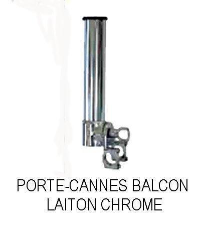 Porte-canne balcon laiton chrom�