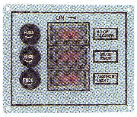 Tableau satin� 3 interrupteurs