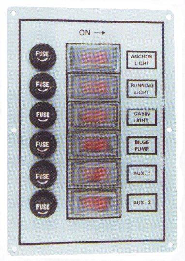 Tableau satin� 6 interrupteurs