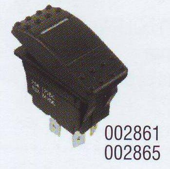 Inter lumineux plastique dur noir