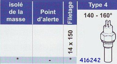 Sonde temp�rature type 4