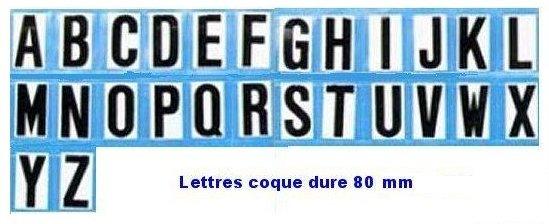 Lettre adh�sive  pour coque dure