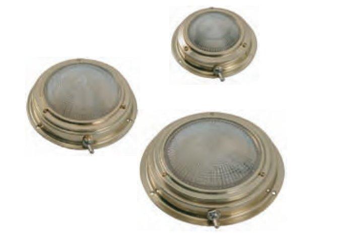 Plafonnier rond laiton