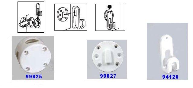 Support crochet plastique Lalizas