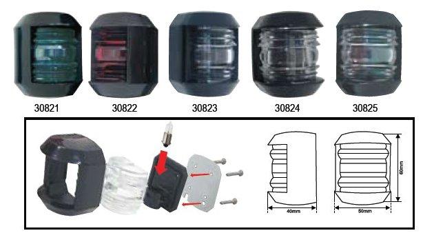 Feu de navigation Junior noir Lalizas