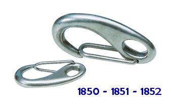 Mousqueton inox de s�curit�.