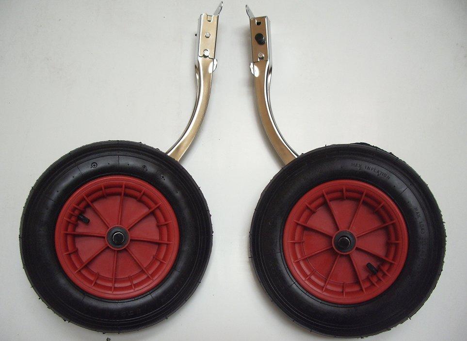 Roues mise � l'eau retractables coud�es