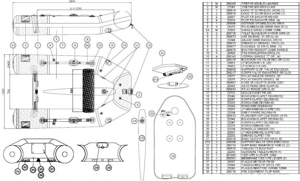Zodiac 240 LR 2005 � 2008