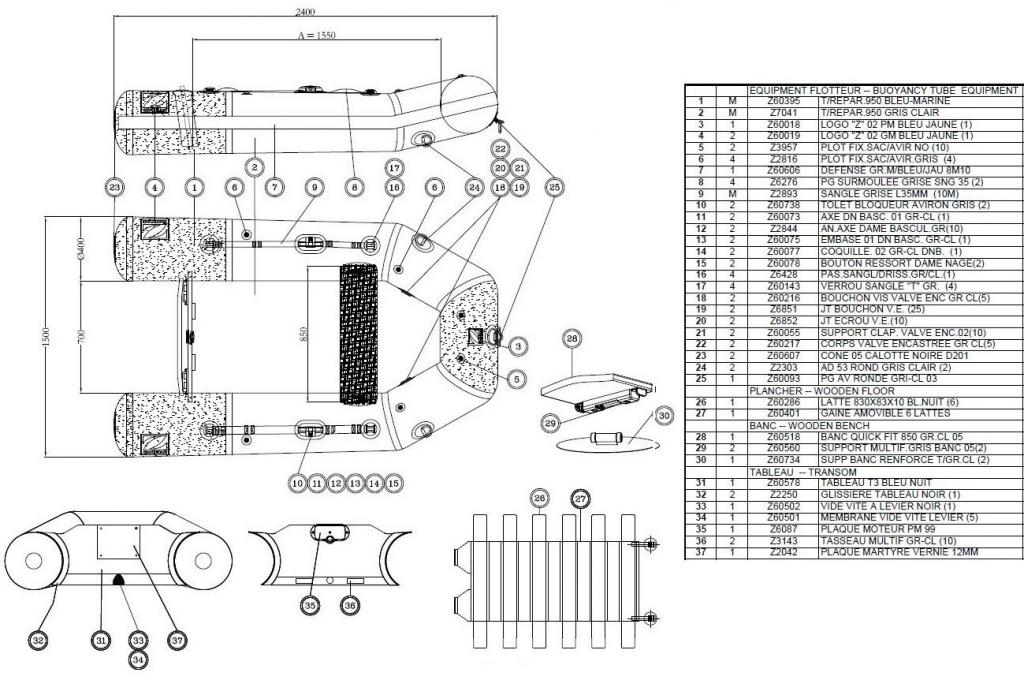 Zodiac 240 Roll Up 2009 et 2010