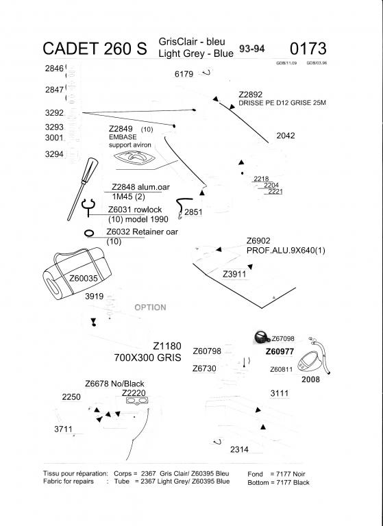 Zodiac 260 S de 93 � 2010