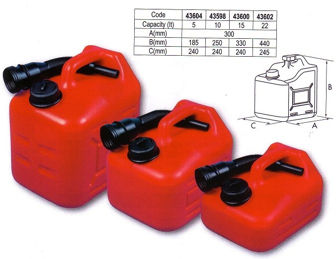 Jerrycans de 5 � 22 litres