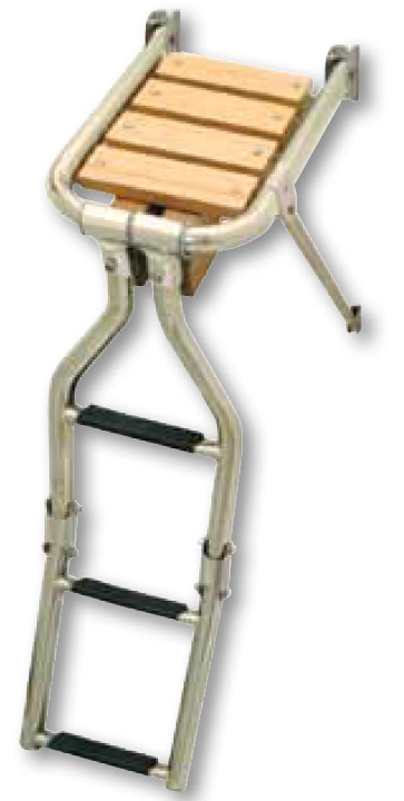 Plateforme avec �chelle, acier inox 316 Lalizas