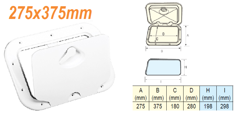 Porte d'�quipet Top Line Classic avec couvercle d�montable