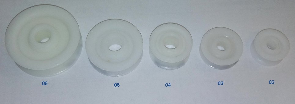 R�as delrin blancs