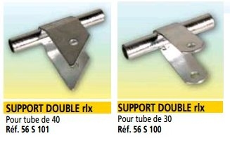Supports double rouleaux