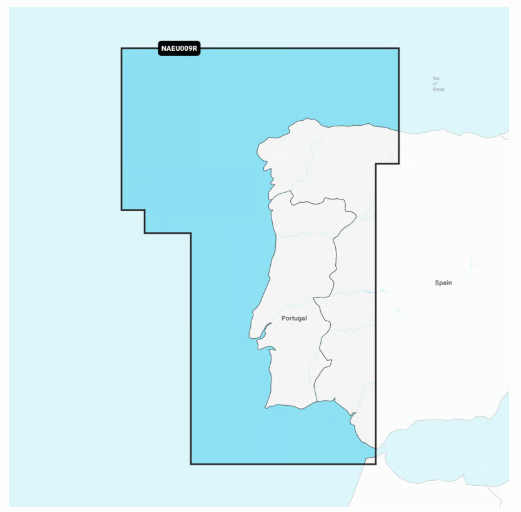 Carte Navionics+ Regular SD - PORTUGAL ET NORD-OUEST ESPAGNE