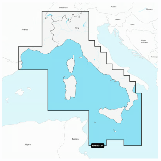 Carte Navionics+ Regular SD - MEDITERRANEE CENTRALE